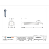 Teks Self-Drilling Screw, #12 x 1 1/4 in, Climaseal Steel Hex Head External Hex Drive, 500 PK 1120000