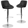 Flash Furniture Black Vinyl Barstool 2-CH-82028-MOD-BK-GG