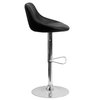 Flash Furniture Black Vinyl Barstool 2-CH-82028-MOD-BK-GG