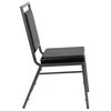 Flash Furniture Black Vinyl Banquet Chair, PK2 2-FD-LUX-SIL-BK-V-GG