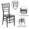 Flash Furniture HERCULES PREMIUM Series Black Resin Stacking Chiavari Chair 2-LE-BLACK-GG