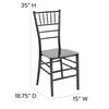 Flash Furniture HERCULES Series Black Resin Stacking Chiavari Chair 2-LE-BLACK-M-GG