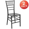 Flash Furniture HERCULES Series Black Resin Stacking Chiavari Chair 2-LE-BLACK-M-GG