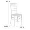 Flash Furniture HERCULES Series White Resin Stacking Chiavari Chair 2-LE-WHITE-M-GG