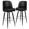 Flash Furniture Metal Barstool with Swivel Bucket Seat 2-XU-F-125-GG