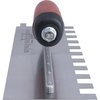 Marshalltown Premier Notched Trowel, U-Handle, 1/4" x 1/2"x1/4" 717SD