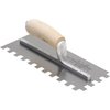 Marshalltown Premier Notched Trowel, Sq Hndl, 1/2" x1/2" x1/2" 775S