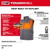 Milwaukee Tool M12 TOUGHSHELL Men's Heated Vest, Includes: M12 Battery Holder, Gray, Small 304G-20S