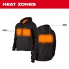 Milwaukee Tool M12 Heated Hoodie Kit, Up to 8 hrs Heating Time, Includes: Battery/Charger, Black, Size XL 306B-21XL