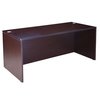 Boss 66" W Office Desk, Mocha N102-MOC