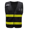 Gss Safety Non-ANSI Multi-Use Utility Vest, Blk 3115