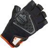 Proflex By Ergodyne Half Finger Mechanics Gloves, L, Black, Breathable Spandex 860