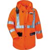 Glowear By Ergodyne Large Insulated Hooded Jacket, Orange 8385