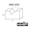 Hhip 10 X 5 X 6-5/8" Cast Iron V-Block Set 3402-1010