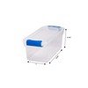 Homz Storage Tote with Snap Lid, Clear, Plastic, 7.5 qt Volume Capacity 3410CLRECOM.05