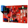 Wall Control Standard Industrial Pegboard Kit, Red/Black 35-IWRK-400-RB