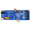 Wall Control Expanded Industrial Pegboard Kit, Blue/Black 35-IWRK-800-BUB