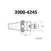 Hhip 27 X 60mm BT40 V-Flange Shell Mill Arbor 3900-4245