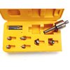 Hhip 9 Piece MT2 Multi-Shape Interchangeable Tip Live Center Set 3900-5020