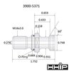 Hhip 1.75 X .75" 45 Degree Iso 40A Coolant Thru Retention Knob 3900-5371