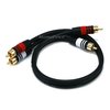 Monoprice Rca Plug/2Rca Plug M/M 1.5ft.cable Black 5346
