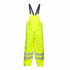 Zoro Select 2-Piece Rainsuit with Hood, Jacket/Bib Overall, Class 3, Type R, Hi-Vis Yellow/Green, Size L/XL 9665 L-XL