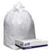 Genuine Joe 60 gal Trash Bags, 0.90 mil (23 Micron), White, 100 PK GJO3858W