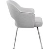 Boss Gray Guest Chair, 22 1/2" W 24-1/2" L 32" H, Fixed, Fabric Seat B489C-GR