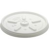 Dart Lid for 10 oz. Hot Cup, Flat, Vented, White, Pk1000 10JL