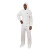 Bodyfilter 95+ Hooded Disposable Coveralls, 2XL, 25 PK, White, Laminated Nonwoven, Zipper 4014-2XL