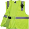 Ergodyne Lime Type R Class 2 Economy Mesh Vest, 4 8210HL