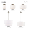 Livex Lighting Clark 1 Light Brushed Nickel Ceiling Mou 41094-91