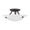 Livex Lighting Oasis 3 Light Bronze Ceiling Mount 4272-07