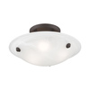 Livex Lighting Oasis 3 Light Bronze Ceiling Mount 4272-07