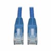 Tripp Lite Cat6 Cable, Snagless, Molded, M/M, Blue, 15ft N201-015-BL