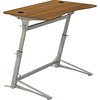 Safco Standing Desk, 31-3/4" D X 47-1/4" W X 36" to 42" H, Walnut 1959WL
