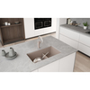 Blanco PRECIS UdrMt GraniteComp 33" 60/40 2Bowl Kitchen Sink Truffle 442522