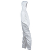 Kleenguard Disposable Coveralls, 25 PK, White, KleenGuard(TM) A40, Zipper 44323