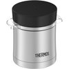 Thermos Stainless Steel Food Jar w/Micro Container, 12oz., Stainless Steel/Black TS3200TRI6