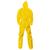 Kleenguard Coveralls, 10 PK, Yellow, KleenGuard(TM) A71, Zipper 46770