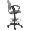 Boss Drafting Stool (B315-Gy) W/Footring And Loop Arms B1617-GY