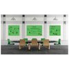 Ghent 48"x48" Glass Dry Erase Board, Gloss, Yellow HMYRN44YW