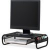 Lorell Mesh Wire Monitor Stand, 20" Width, Black LLR84148