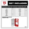 Milwaukee Tool 15 pc. SHOCKWAVE Impact Duty RED HELIX Titanium Drill Bit Set 48-89-4670