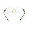 3M Safety Glasses, Solus 1000 Series, Scotchgard Anti-Fog Coating, Black/Green Frame, Clear Lens S1201SGAF