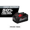 Milwaukee Tool M18 REDLITHIUM HIGH OUTPUT XC8.0 Battery, 8.0Ah, Extended Capacity, 18V, Li-Ion Battery 48-11-1880