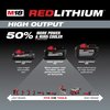 Milwaukee Tool M18 REDLITHIUM HIGH OUTPUT XC8.0 Battery, 8.0Ah, Extended Capacity, 18V, Li-Ion Battery 48-11-1880