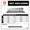 Milwaukee Tool 3/8 in Drive Metric, 11 pcs 48-22-9543