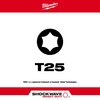 Milwaukee Tool Shockwave 2" Impact Torx T25 Power Bits (5PK) 48-32-4685
