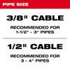 Milwaukee Tool 3/8 in. x 75 ft. Inner Core Drum Cable 48-53-2776